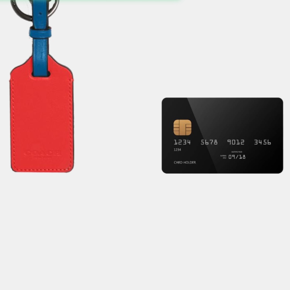 NEW Coaxh Luggage Tag Color Bock Unisex - Picture 5 of 14